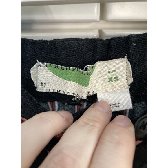 Anthropologie Stripped Cropped Joggers Womens‎ Size XS - Picture 3 of 4
